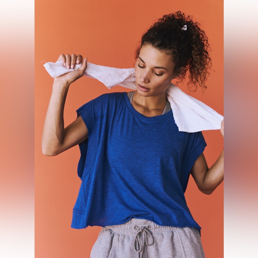 Free people movement my time tee in sapphire skies size M